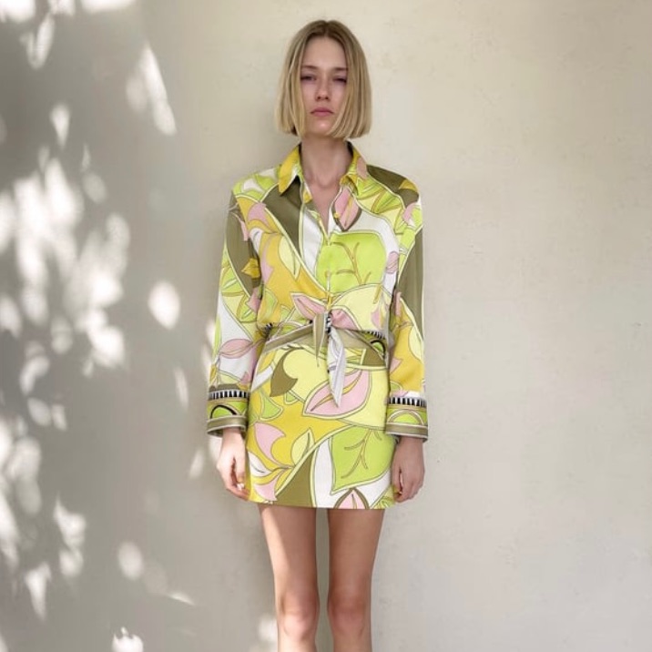 Zara Shirt (S) And Skirt (M) Set